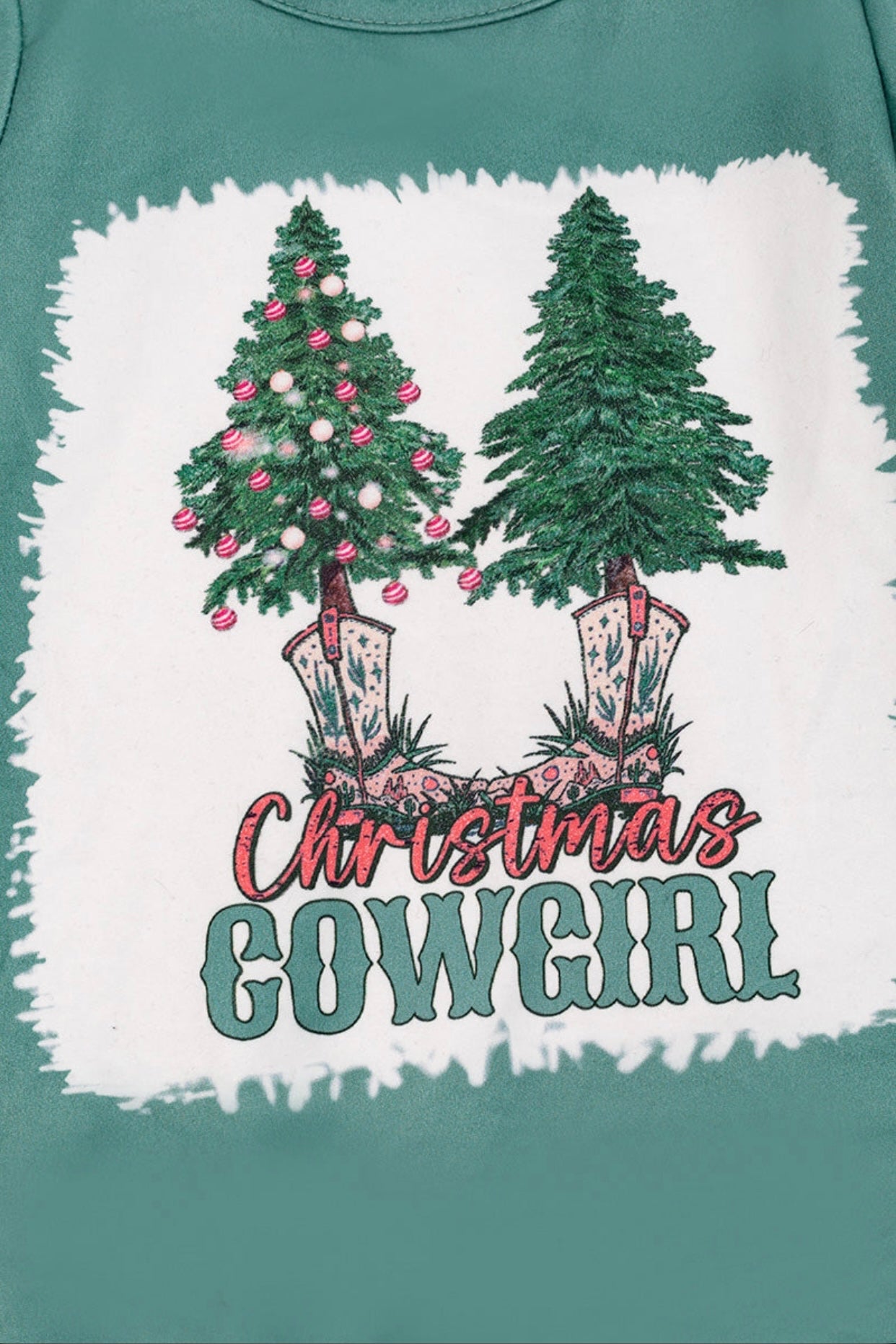 Christmas Cowgirl Romper