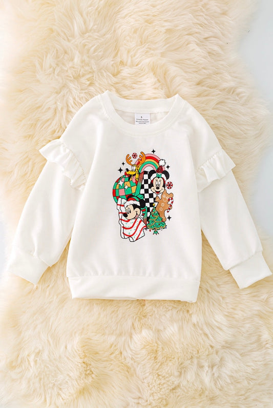 White Christmas Character Sweatshirt