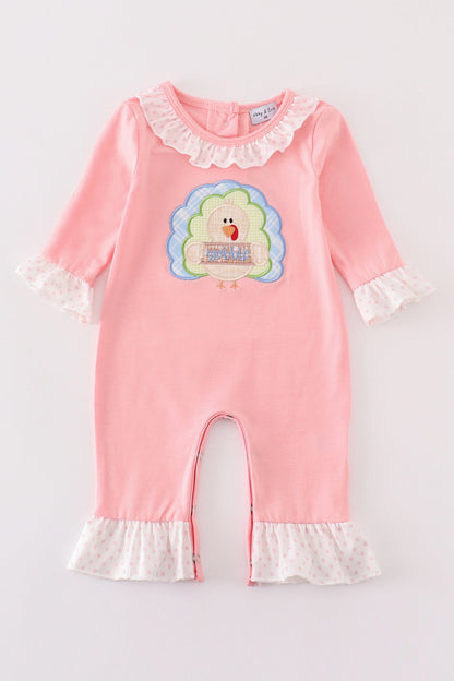 Pink Turkey Romper