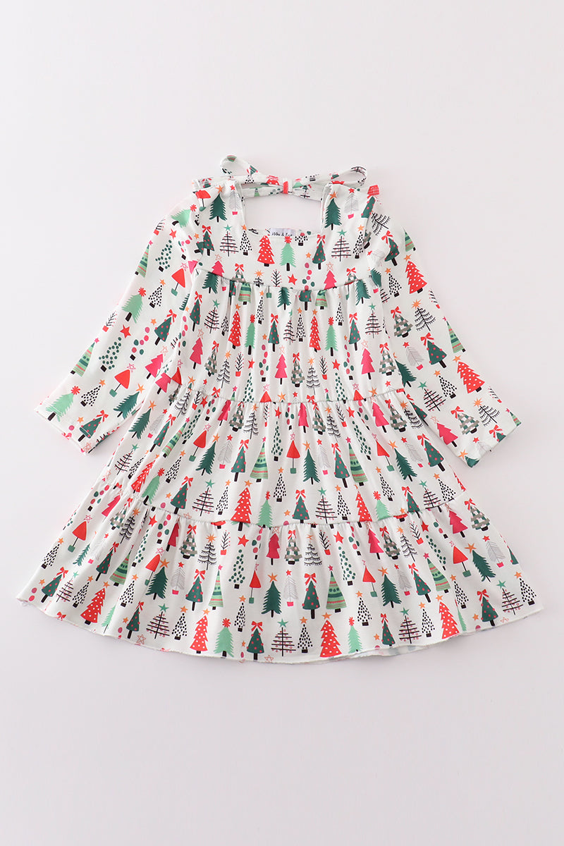 Christmas Tree Print Dress