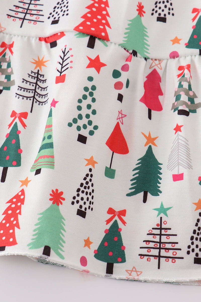 Christmas Tree Print Dress