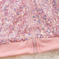 Pink Sequin Bomber Jacket