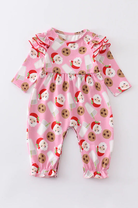 Santa Cookies and Milk Romper