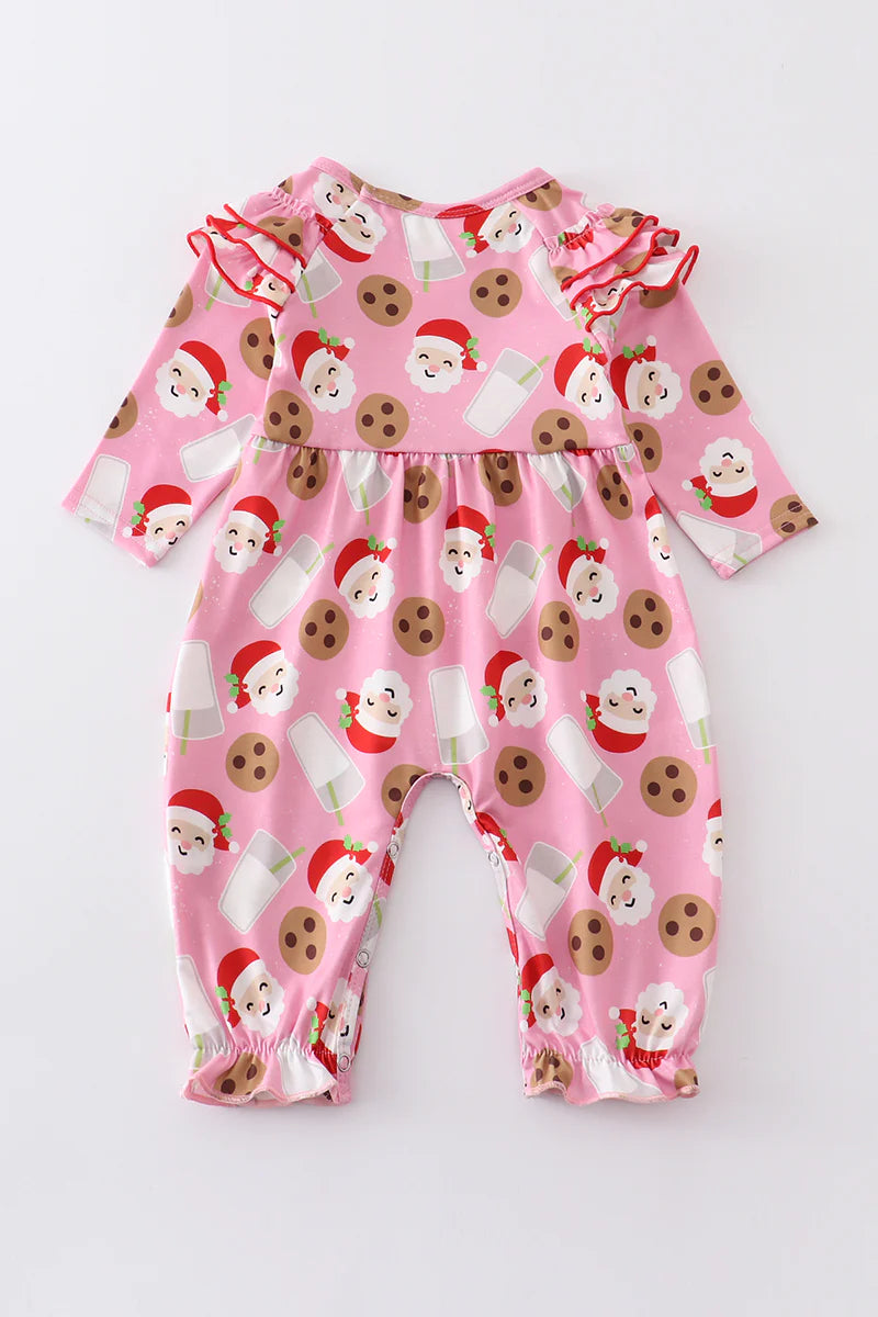 Santa Cookies and Milk Romper