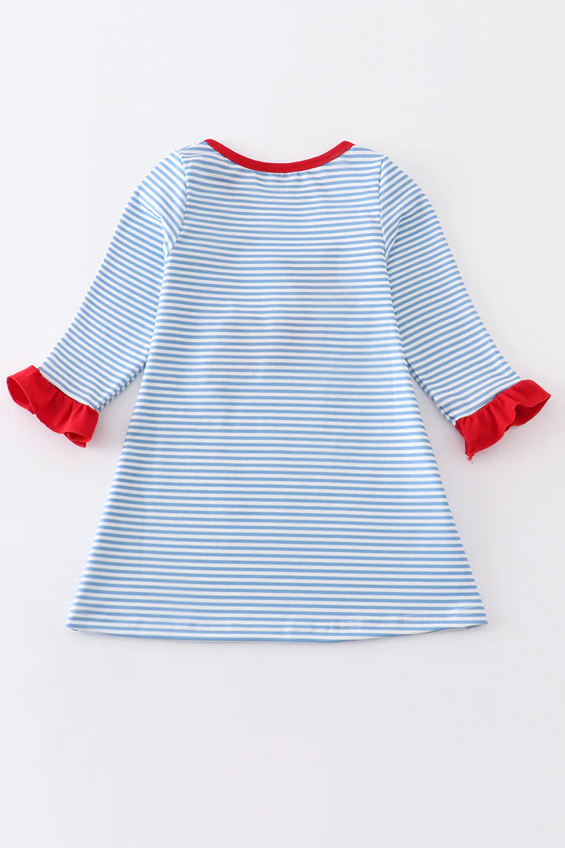 Stripe Reindeer Dress