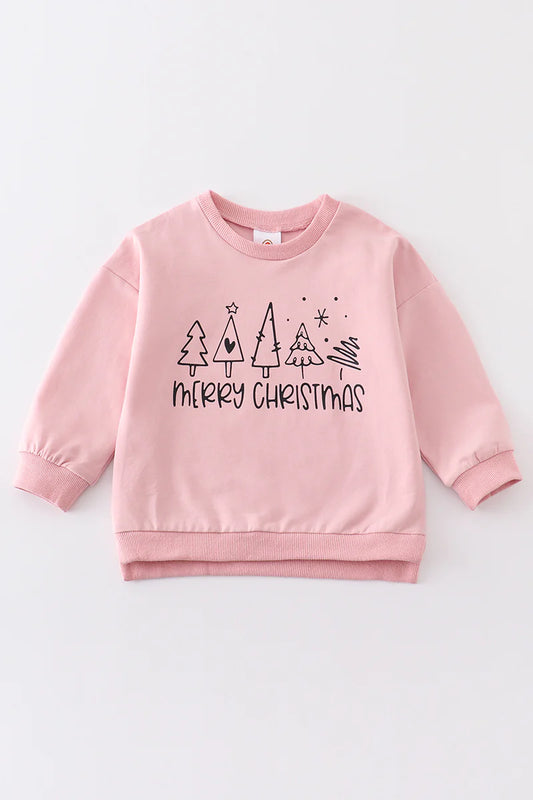 Pink Merry Christmas Sweatshirt