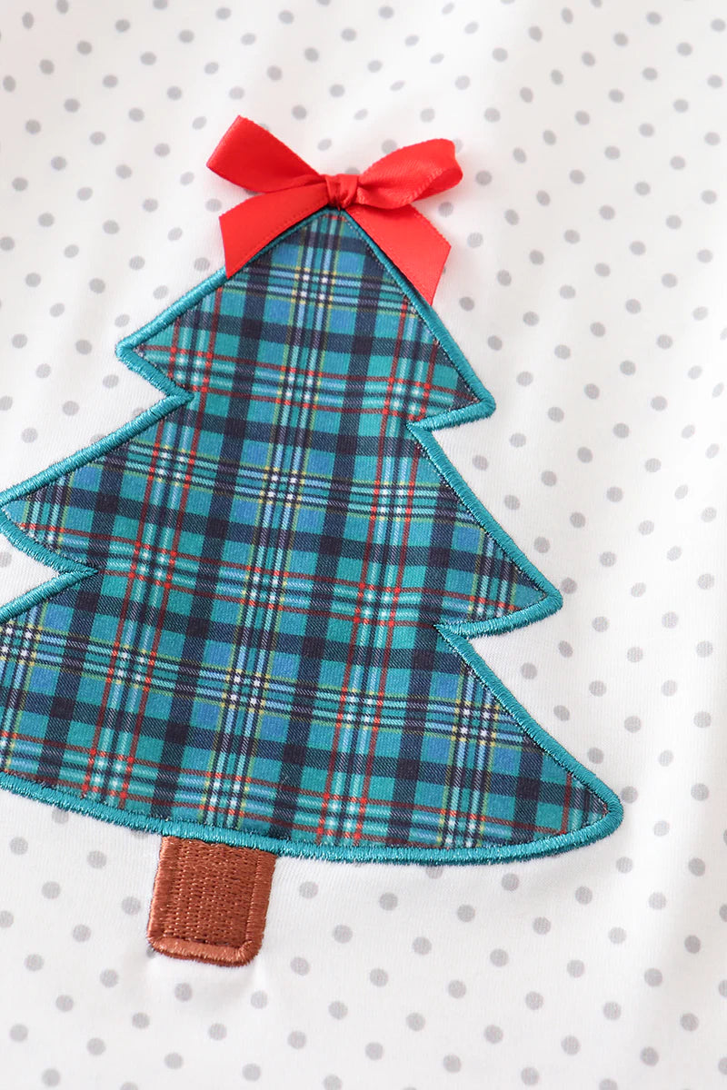 Green Plaid Christmas Tree Dress